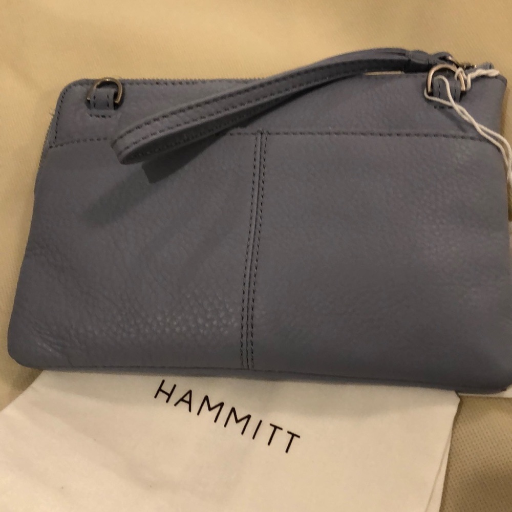 HAMMITT NASH SMALL WRISTLET/ CROSSBODY in Periwinkle Haze NWT - Picture 6 of 7